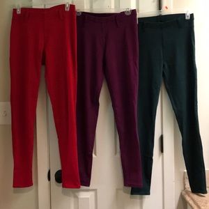 SET of 3 Colorful Jeggings!!